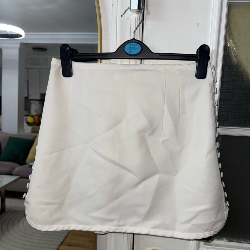 Zara Cream Mini Skirt